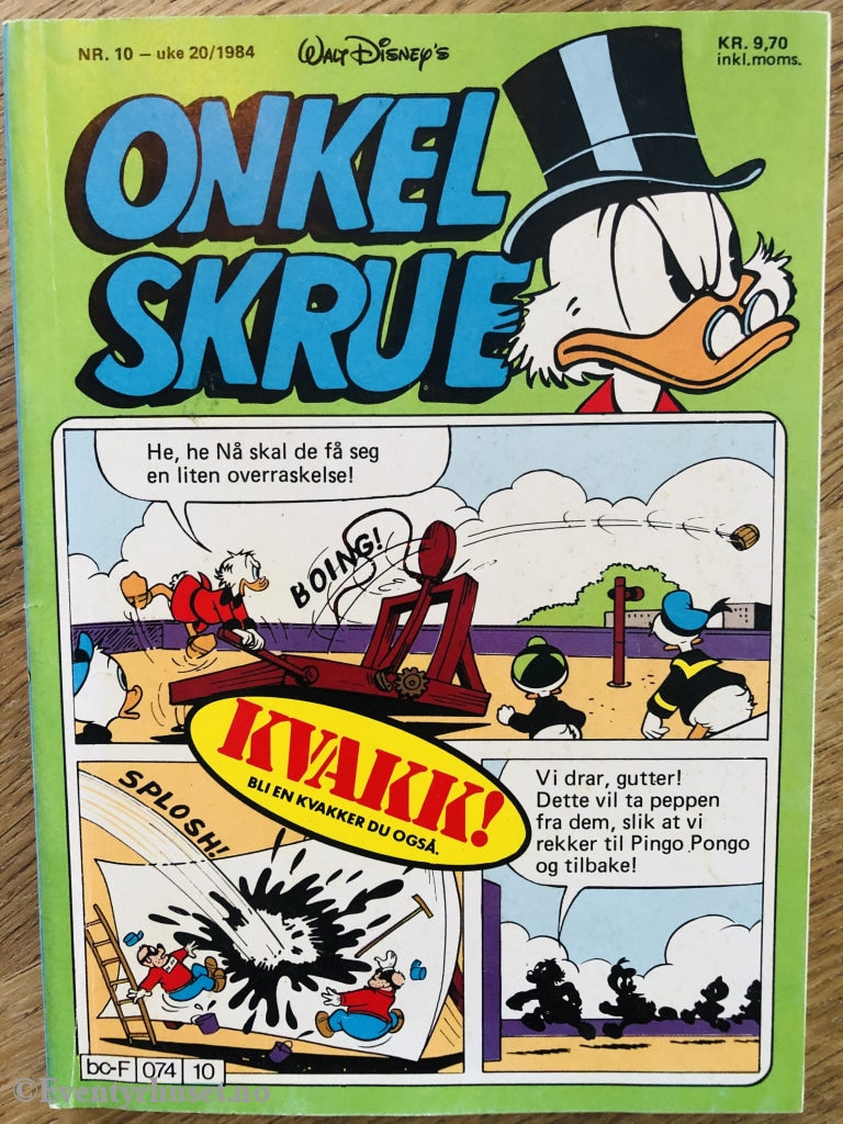 Onkel Skrue Månedsblad. 1984/10. Tegneserieblad
