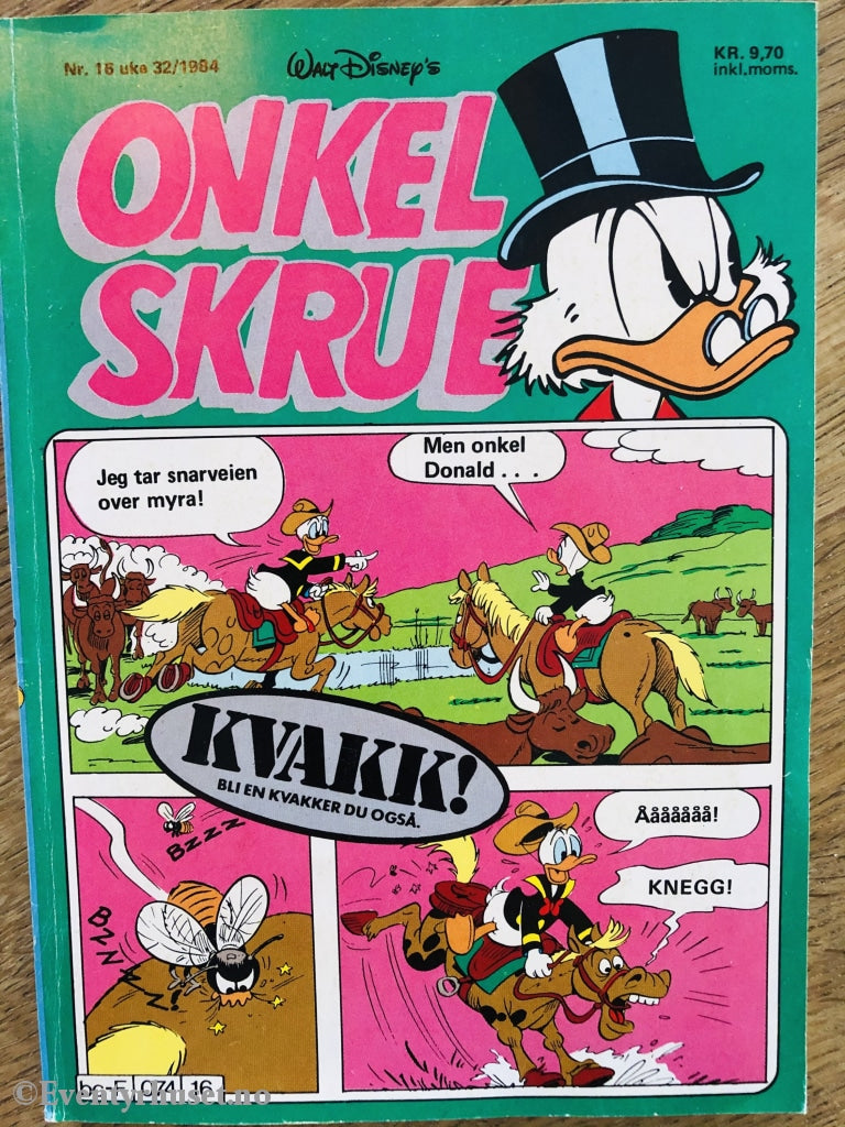 Onkel Skrue Månedsblad. 1984/16. Tegneserieblad