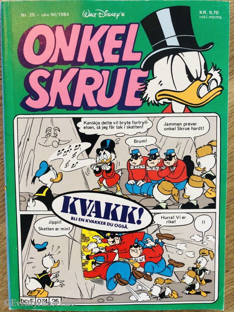 Onkel Skrue Månedsblad. 1984/25. Tegneserieblad