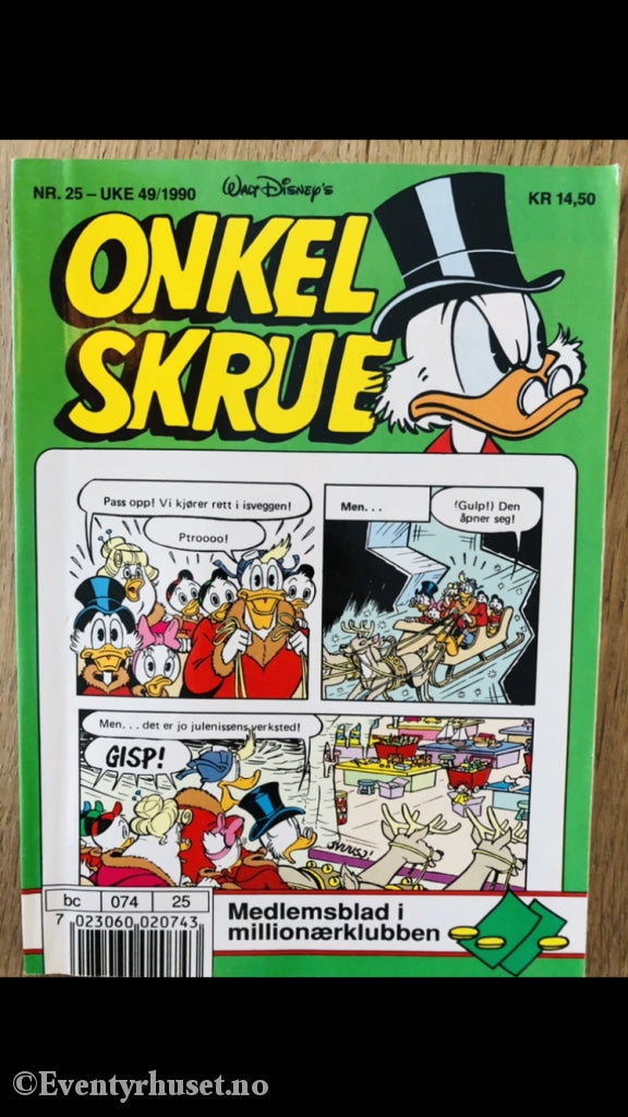Onkel Skrue Månedsblad. 1990/25. Tegneserieblad