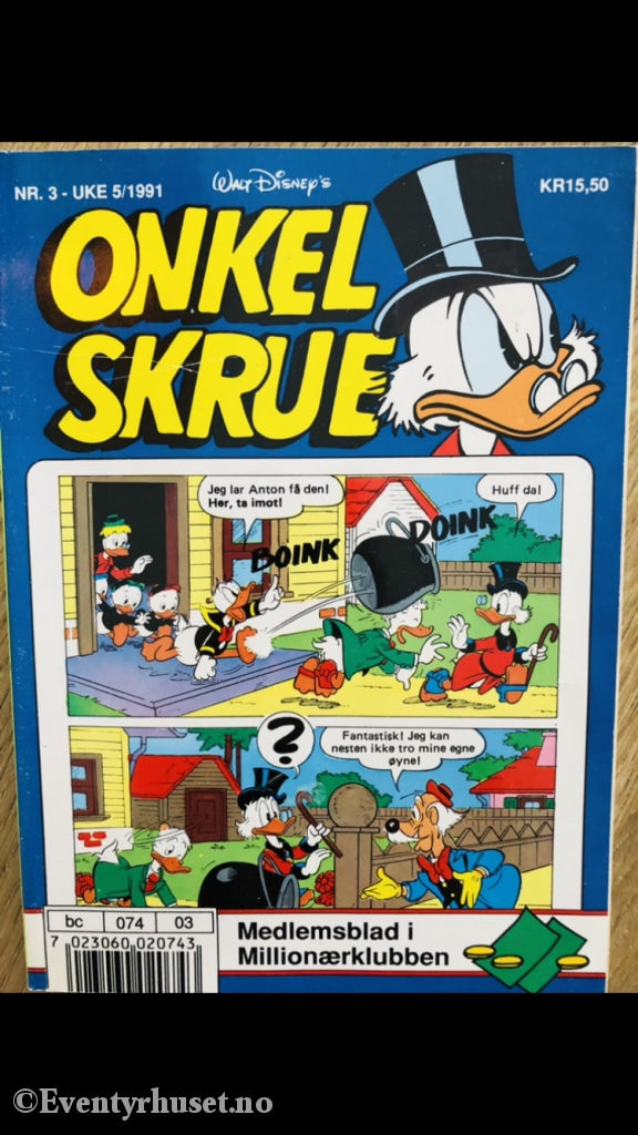 Onkel Skrue Månedsblad. 1991/03. Tegneserieblad