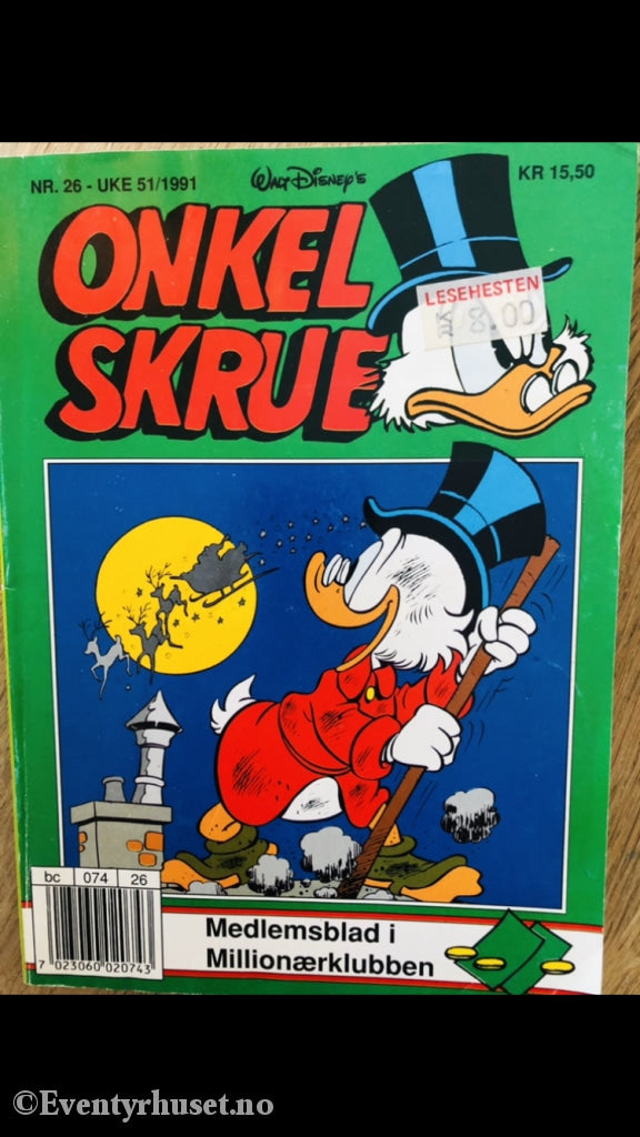 Onkel Skrue Månedsblad. 1991/26. Tegneserieblad