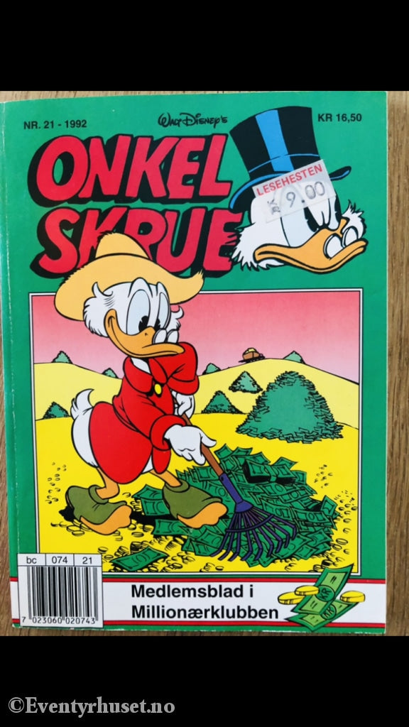 Onkel Skrue Månedsblad. 1992/21. Tegneserieblad