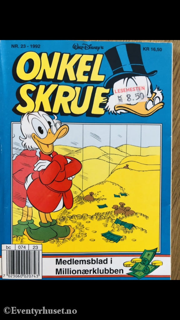Onkel Skrue Månedsblad. 1992/23. Tegneserieblad