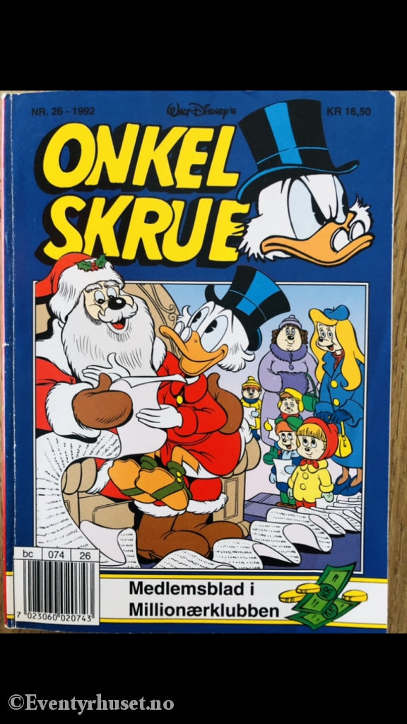 Onkel Skrue Månedsblad. 1992/26. Tegneserieblad