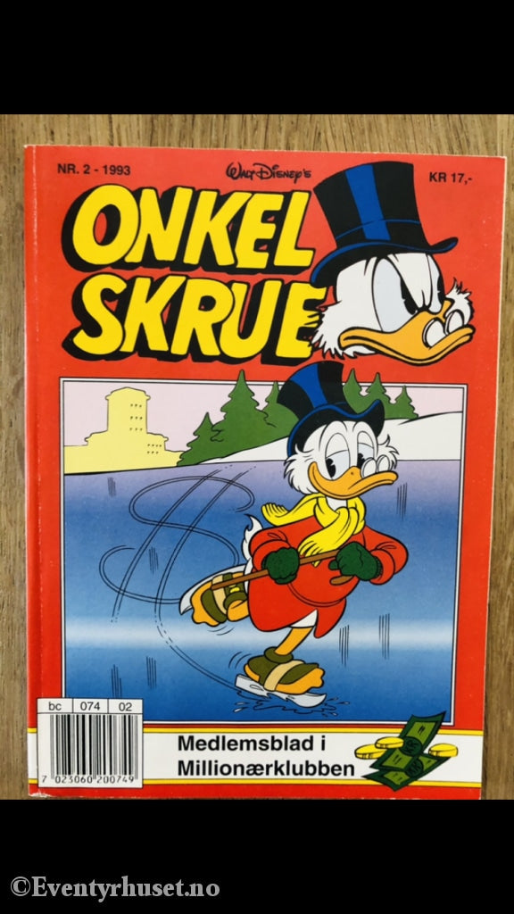 Onkel Skrue Månedsblad. 1993/02. Tegneserieblad