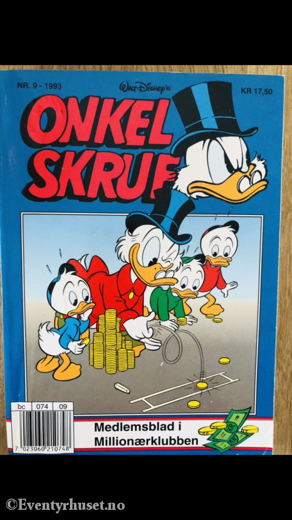 Onkel Skrue Månedsblad. 1993/09. Tegneserieblad