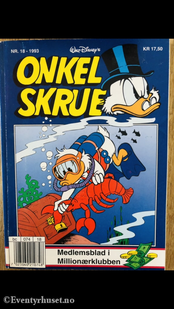 Onkel Skrue Månedsblad. 1993/18. Tegneserieblad