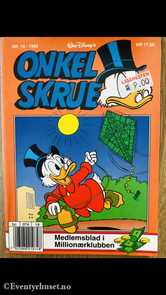 Onkel Skrue Månedsblad. 1993/19. Tegneserieblad