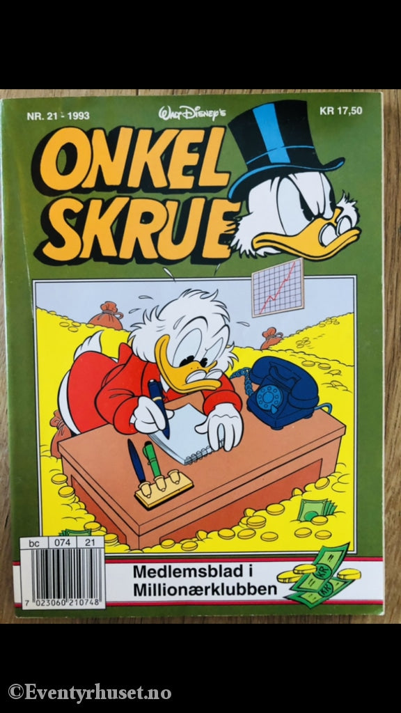 Onkel Skrue Månedsblad. 1993/21. Tegneserieblad