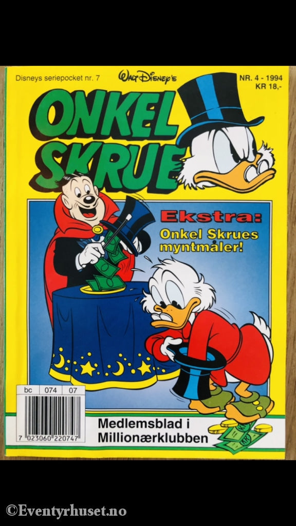 Onkel Skrue Månedsblad. 1994/04. Tegneserieblad