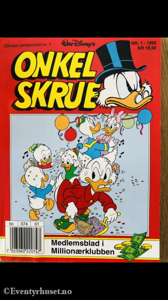 Onkel Skrue Månedsblad. 1995/01. Tegneserieblad