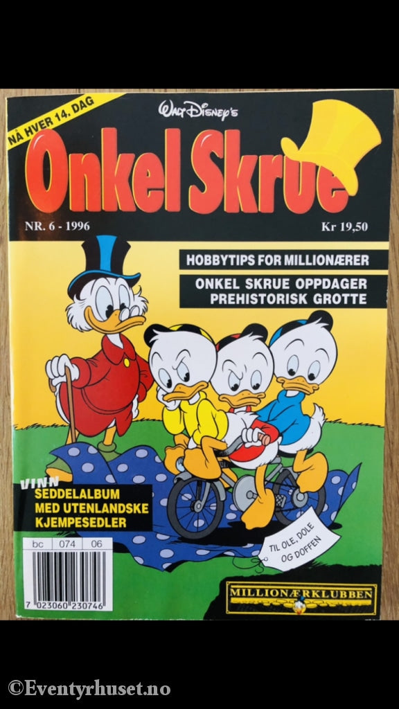 Onkel Skrue Månedsblad. 1996/06. Tegneserieblad