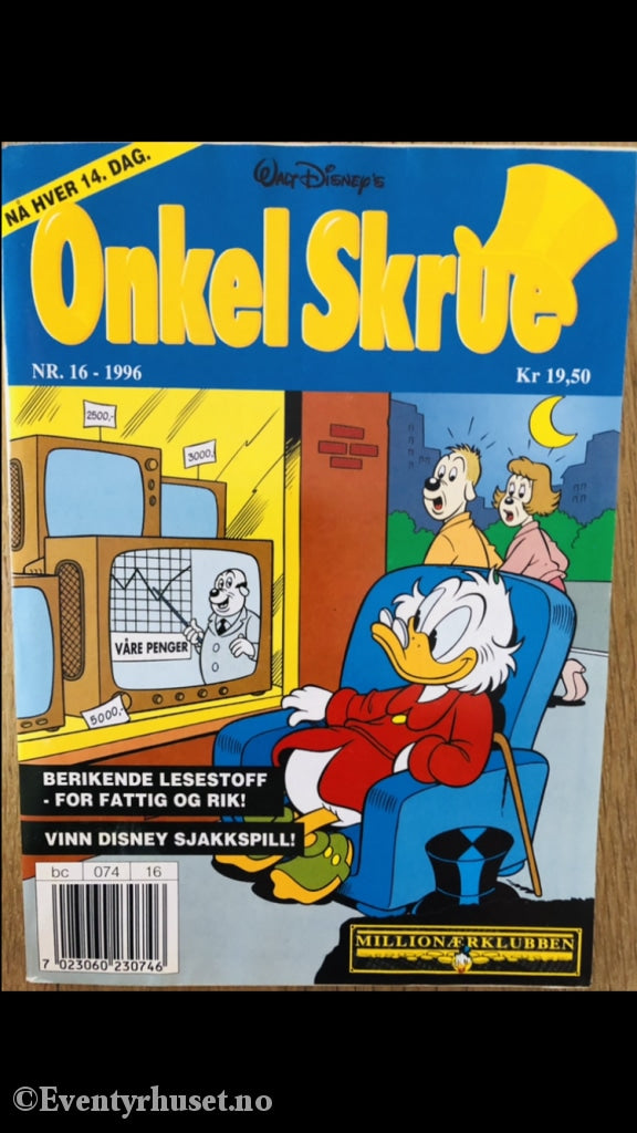 Onkel Skrue Månedsblad. 1996/16. Tegneserieblad