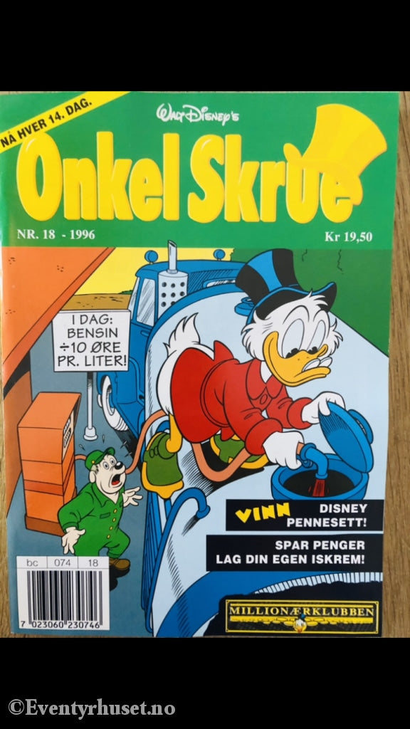 Onkel Skrue Månedsblad. 1996/18. Tegneserieblad