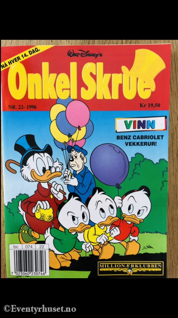 Onkel Skrue Månedsblad. 1996/22. Tegneserieblad
