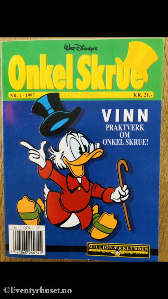 Onkel Skrue Månedsblad. 1997/01. Tegneserieblad