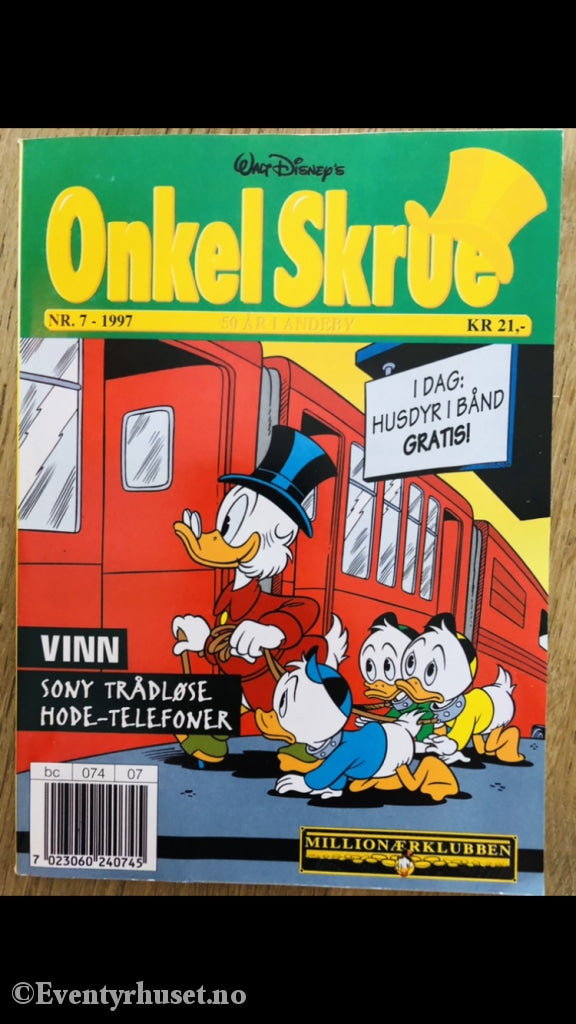 Onkel Skrue Månedsblad. 1997/07. Tegneserieblad