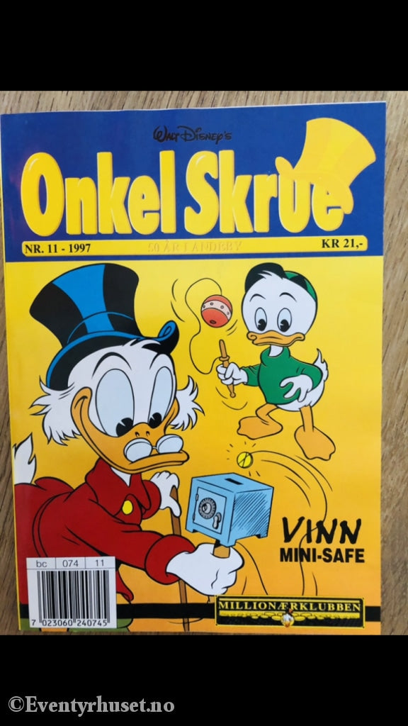 Onkel Skrue Månedsblad. 1997/11. Tegneserieblad