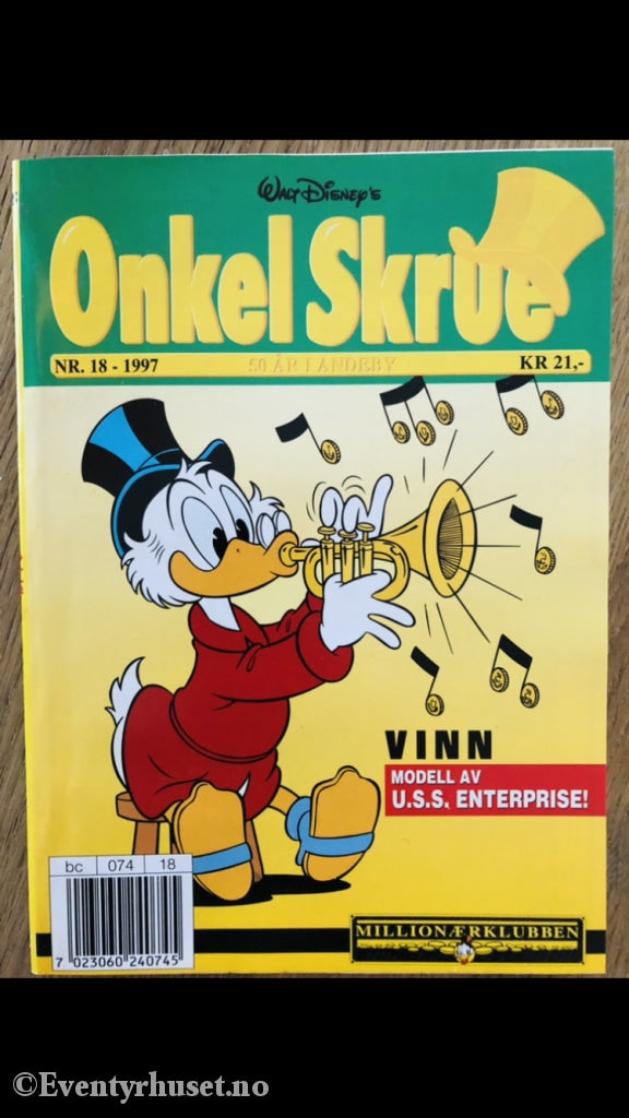 Onkel Skrue Månedsblad. 1997/18. Tegneserieblad