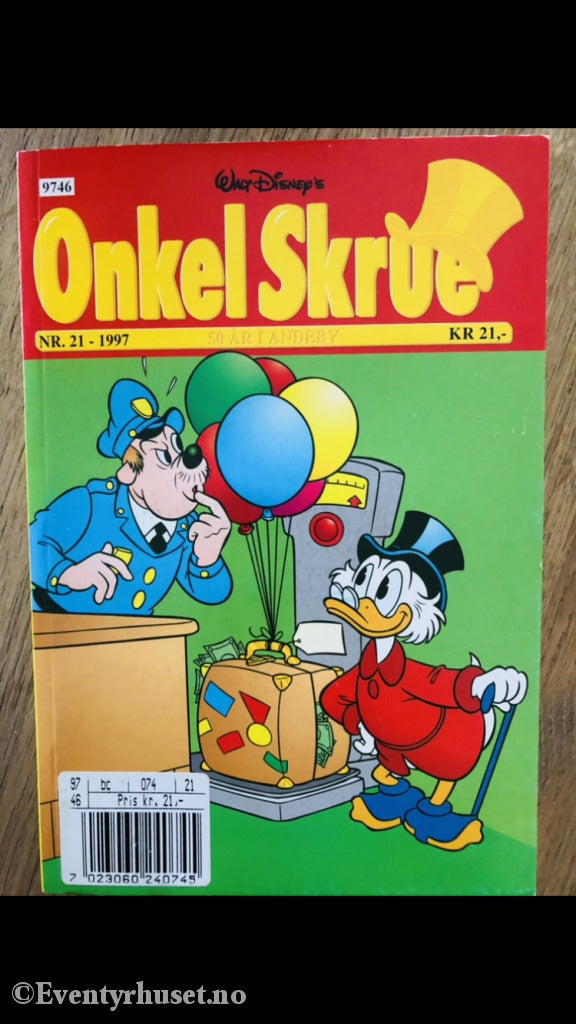 Onkel Skrue Månedsblad. 1997/21. Tegneserieblad
