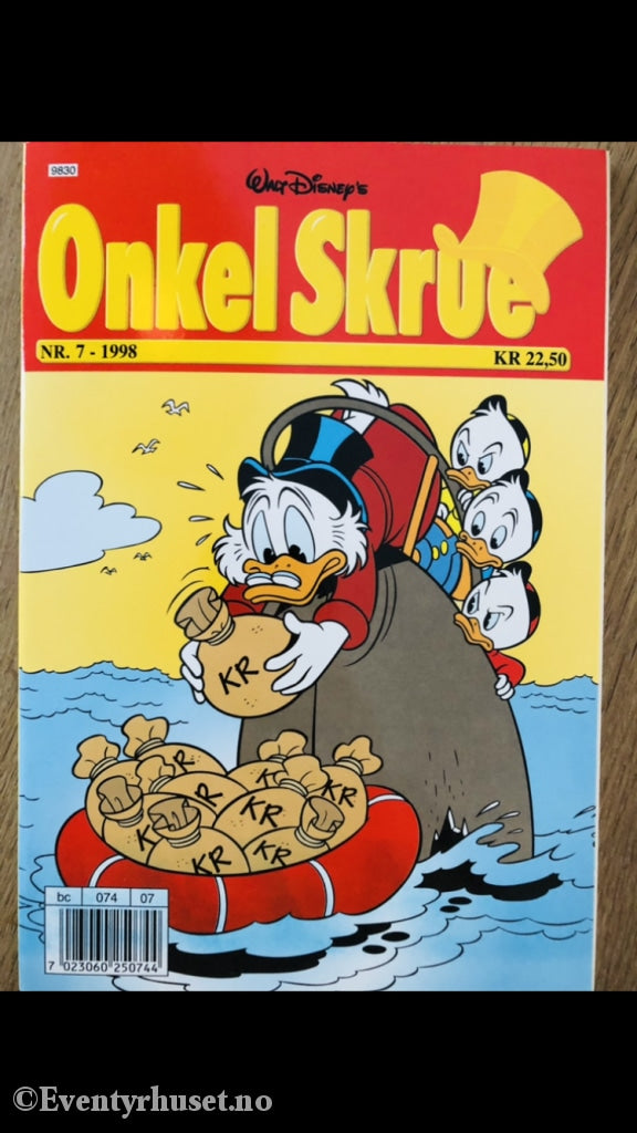 Onkel Skrue Månedsblad. 1998/07. Tegneserieblad