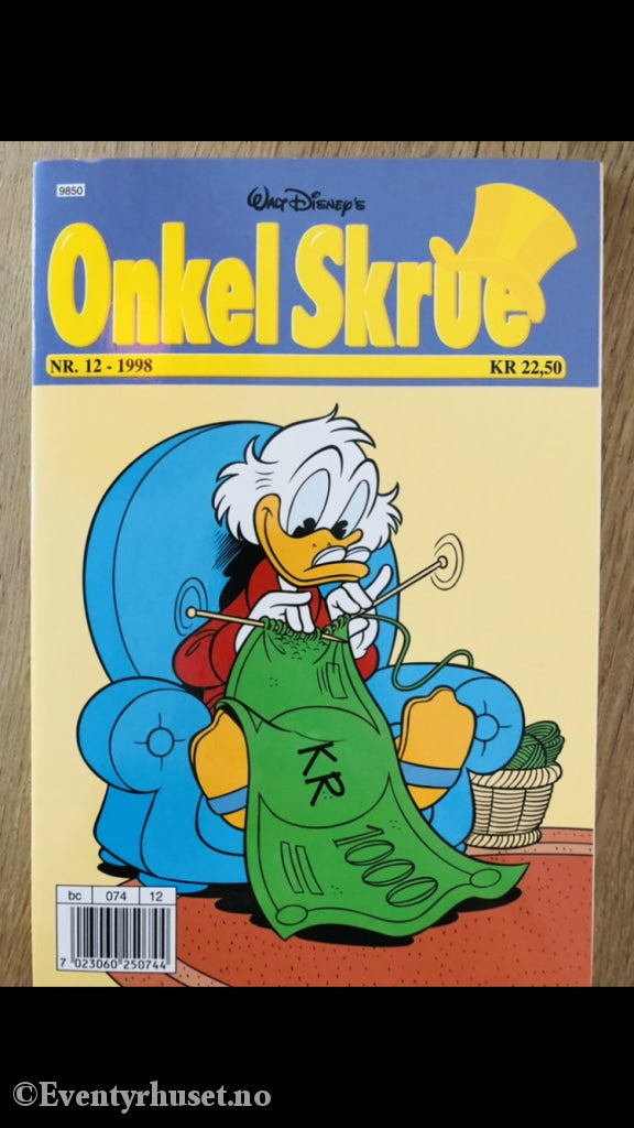 Onkel Skrue Månedsblad. 1998/12. Tegneserieblad