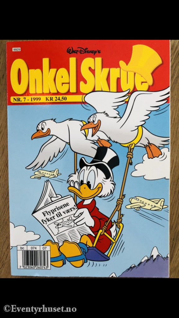 Onkel Skrue Månedsblad. 1999/07. Tegneserieblad
