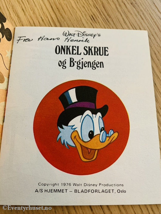 Onkel Skrue Og B-Gjengen (Disneys Minni Bøker 24). 1976. Fortelling