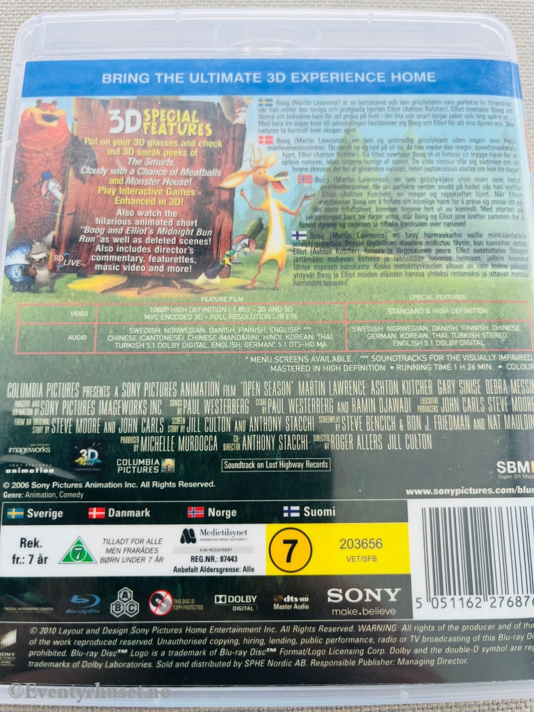 Open Season 3D. Blu Ray. Blu-Ray Disc