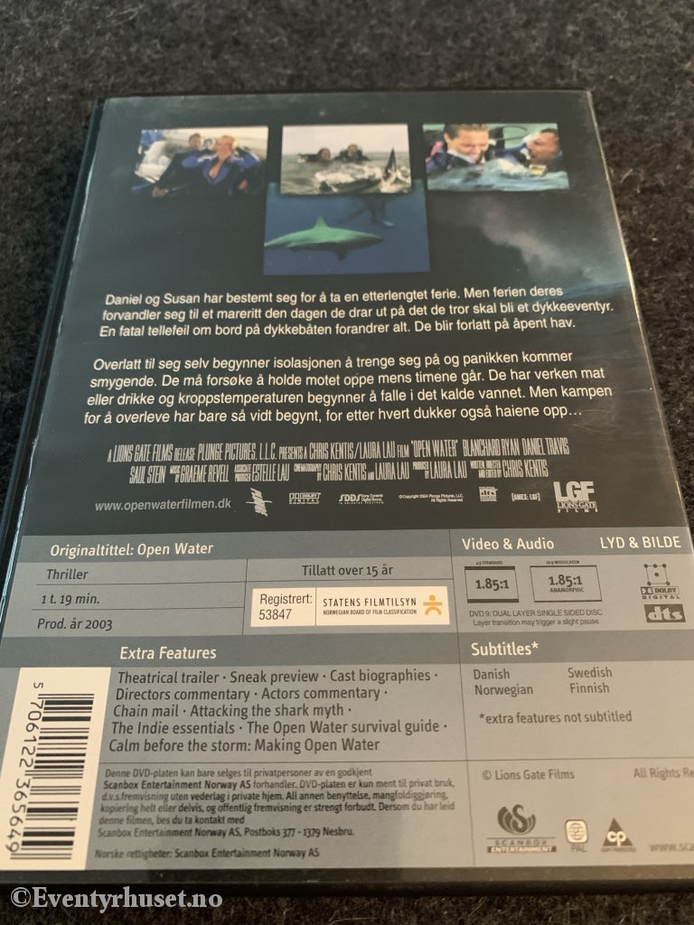 Open Water. 2003. Dvd. Dvd