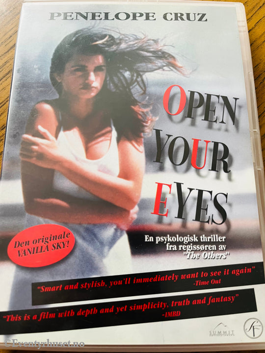 Open Your Eyes. 1997. Dvd. Dvd