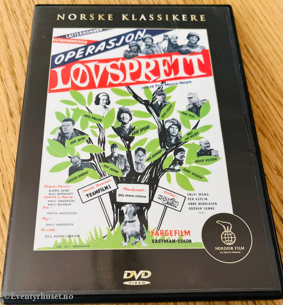 Operasjon Løvsprett (Norske Klassikere). 1962. Dvd. Dvd