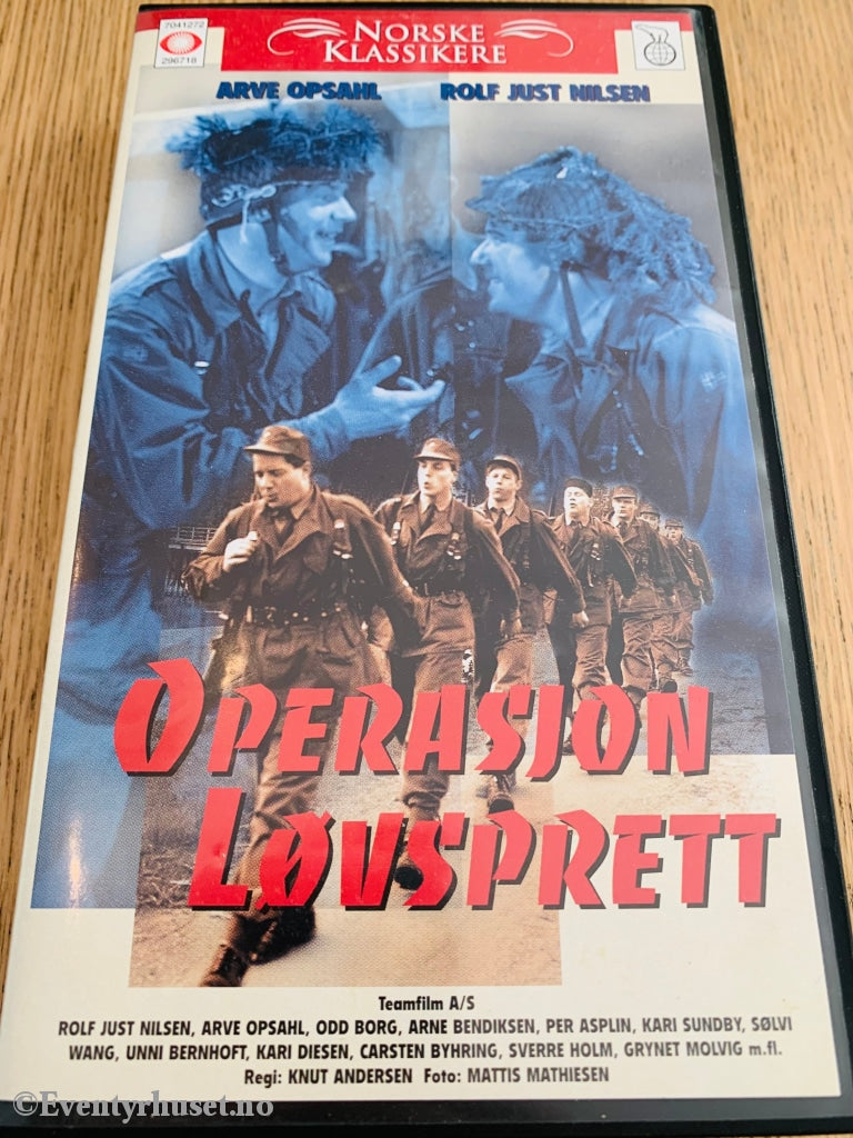 Operasjon Løvsprett (Norske Klassikere). 1962. Vhs. Vhs