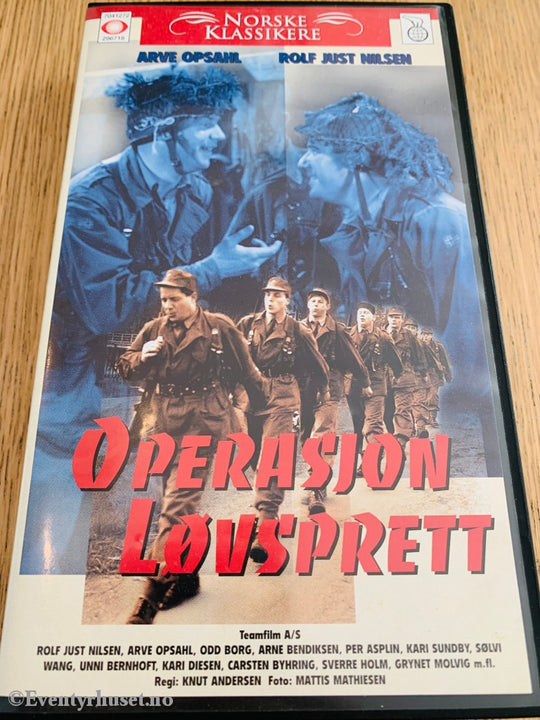 Operasjon Løvsprett (Norske Klassikere). 1962. Vhs. Vhs