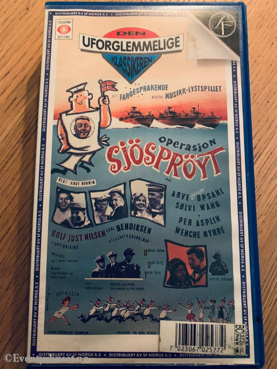 Operasjon Sjøsprøyt (Norske Klassikere). 1964. Vhs. Vhs