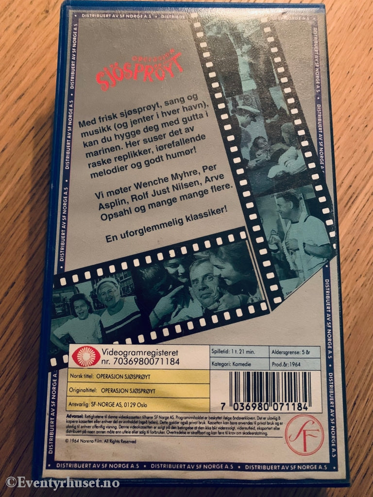 Operasjon Sjøsprøyt (Norske Klassikere). 1964. Vhs. Vhs