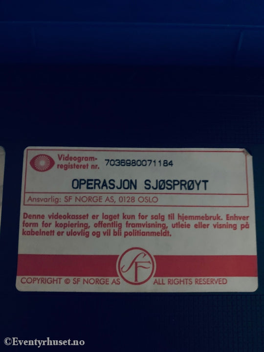 Operasjon Sjøsprøyt (Norske Klassikere). 1964. Vhs. Vhs