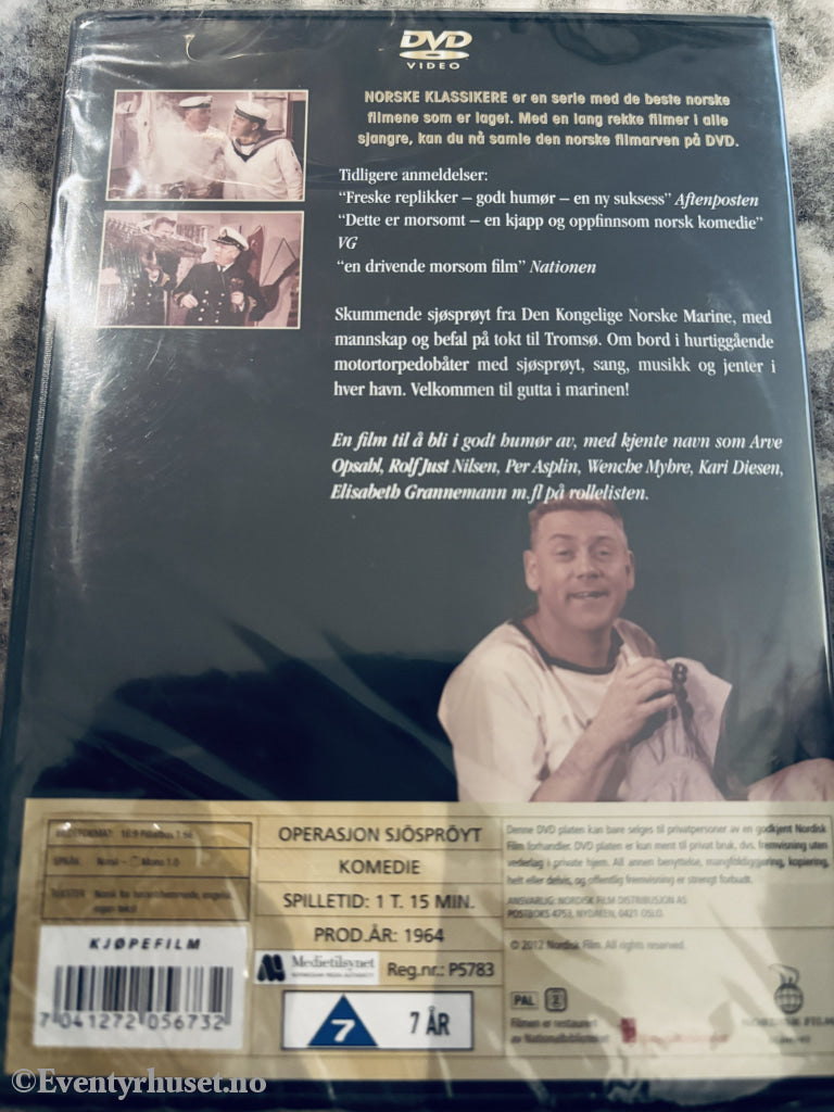Operasjon Sjøsprøyt (Norske Klassikere). DVD. Ny i plast!
