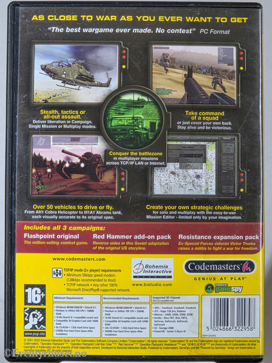 Operation Flashpoint (BestSellers). 2001. PC-spill.
