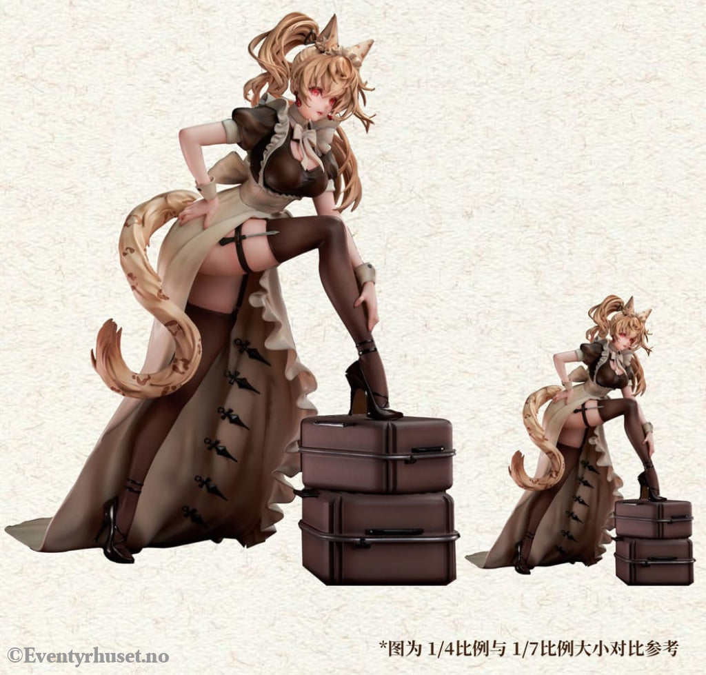 Original Character PVC Statue 1/4 Battle Maid Different Species Leopard Cat Maria 40 cm Manga & Anime