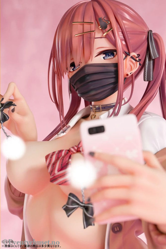 Original Character PVC Statue 1/5 Red-Haired Gyaru-Chan Mask Ver. Illustration by Nanamakura 29 cm Adult / Hentai