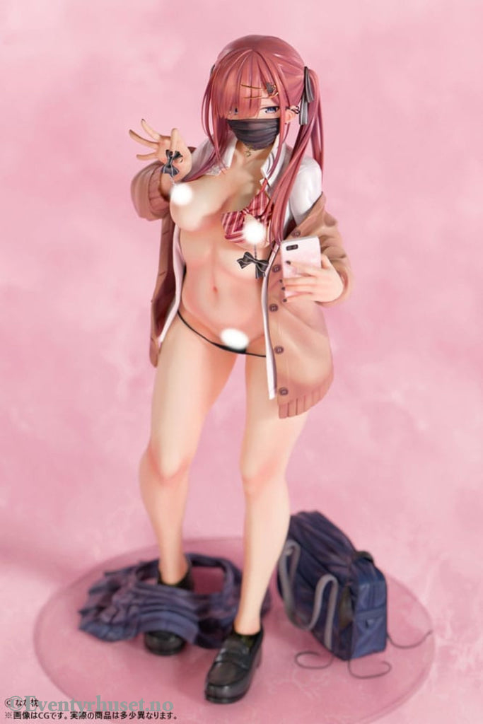 Original Character PVC Statue 1/5 Red-Haired Gyaru-Chan Mask Ver. Illustration by Nanamakura 29 cm Adult / Hentai