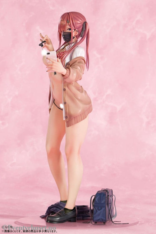 Original Character PVC Statue 1/5 Red-Haired Gyaru-Chan Mask Ver. Illustration by Nanamakura 29 cm Adult / Hentai
