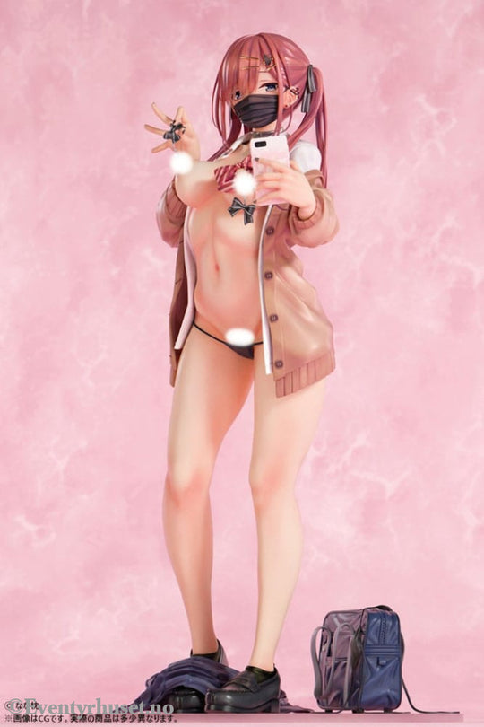 Original Character PVC Statue 1/5 Red-Haired Gyaru-Chan Mask Ver. Illustration by Nanamakura 29 cm Adult / Hentai