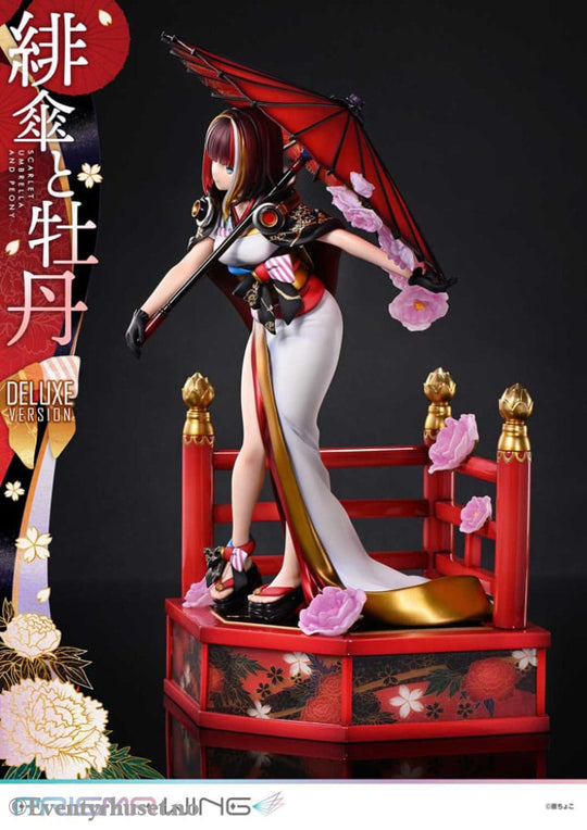 Original Illustration by Fuzichoco Prisma Wing PVC Statue 1/7 Scarlet Umbrella And Peony Deluxe Version 32 cm Manga &