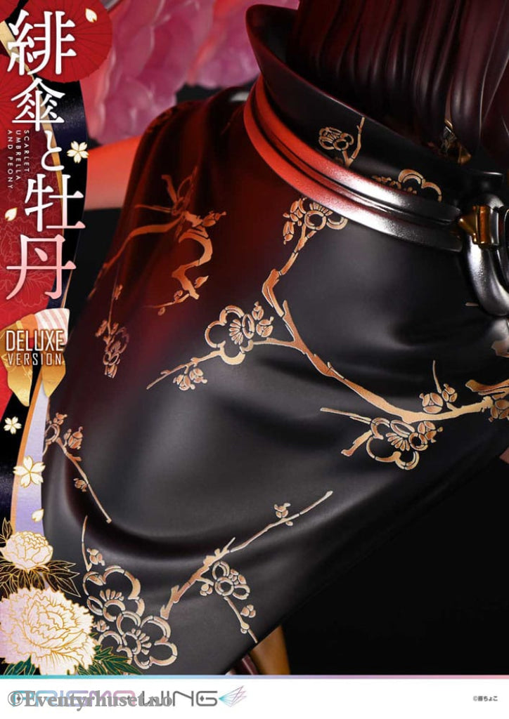 Original Illustration by Fuzichoco Prisma Wing PVC Statue 1/7 Scarlet Umbrella And Peony Deluxe Version 32 cm Manga &