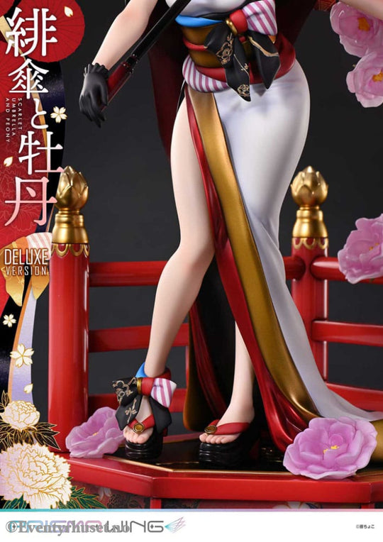 Original Illustration by Fuzichoco Prisma Wing PVC Statue 1/7 Scarlet Umbrella And Peony Deluxe Version 32 cm Manga &
