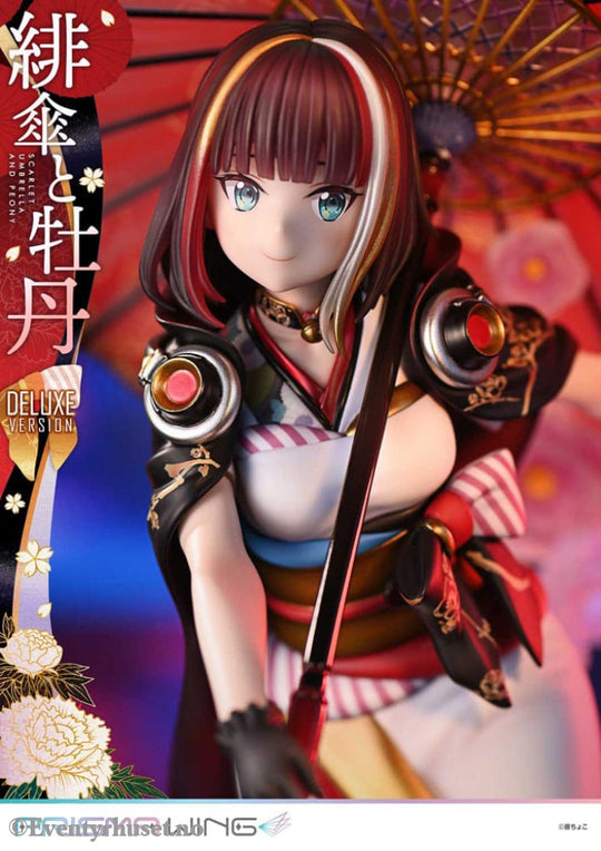 Original Illustration by Fuzichoco Prisma Wing PVC Statue 1/7 Scarlet Umbrella And Peony Deluxe Version 32 cm Manga &