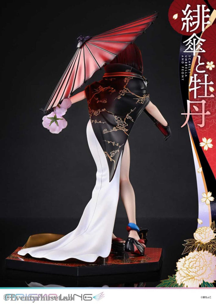Original Illustration by Fuzichoco Prisma Wing PVC Statue 1/7 Scarlet Umbrella And Peony Deluxe Version 32 cm Manga &